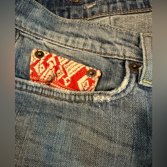 Lucky Legend Sweet’ N Straight Embroidered Jeans size 14/32 - Picture 7 of 11